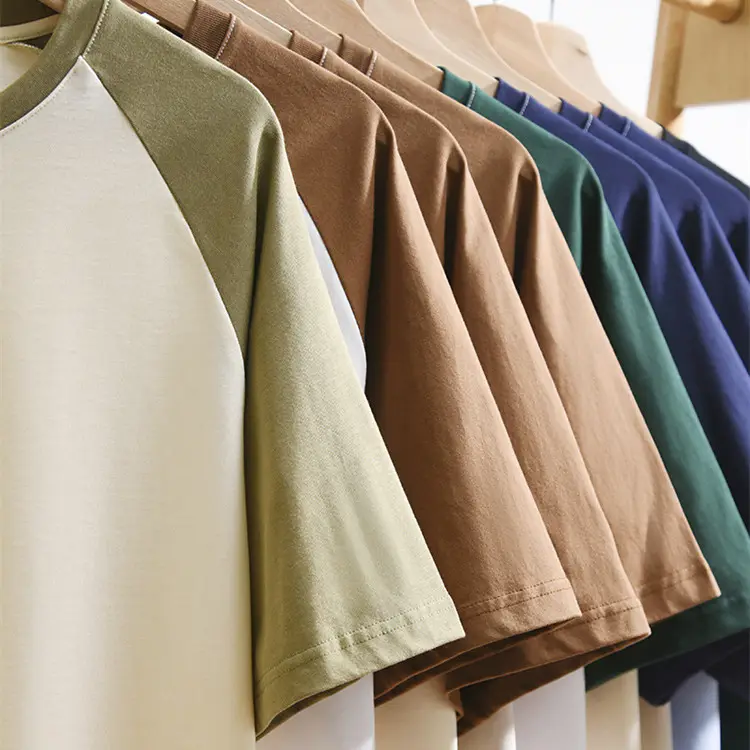 Class Uniform T-Shirt Customized Logo Color Sports Uniform Round-Neck Short-Sleeved Raglan Baseball Shirts