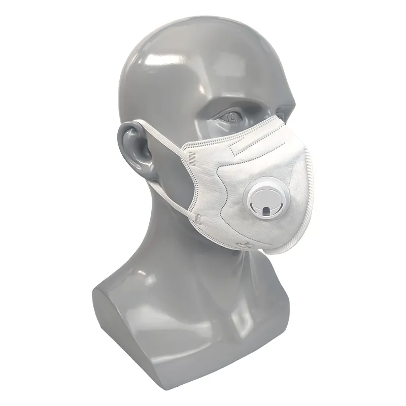 먼지 방지 접힌 5 레이어 개별 포장 KN95 FFP2 성인 어린이 안면 마스크 Earloop 밸브 일회용 안면 마스크