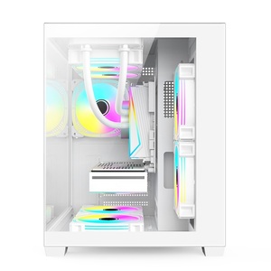 シャーシケースラックS1ホワイトカラー新着格安PCケースオープンビューマザーボードデスクトップゲーム用コンピュータケース - Product Image 1