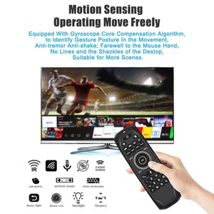 Mini tastiera G7V Pro QWERTY con telecomando vocale Air Mouse supporta la funzione di apprendimento IR per Smart TV / Android TV box - Product Image 6