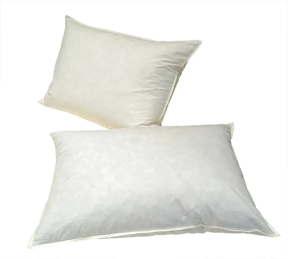 100% Cotton 233TC Anti-Velvet Fabric Filling 90% Duck Down and Feather Bedroom Neck Pillow