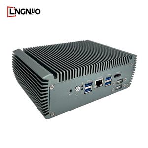 Mini enrutador de firewall industrial sin ventilador, 6 puertos LAN, procesador Intel, dispositivo de red, accesorios de computadora industrial