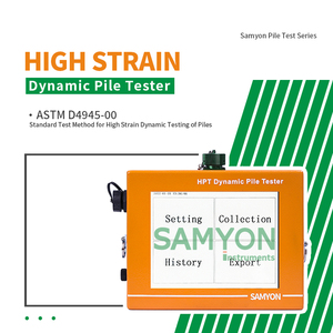 High Strain Dynamic <strong>Testing</strong> with PDAR Analysis <strong>Software</strong> Pile Integrity Tester Pile Load <strong>Testing</strong> Pda