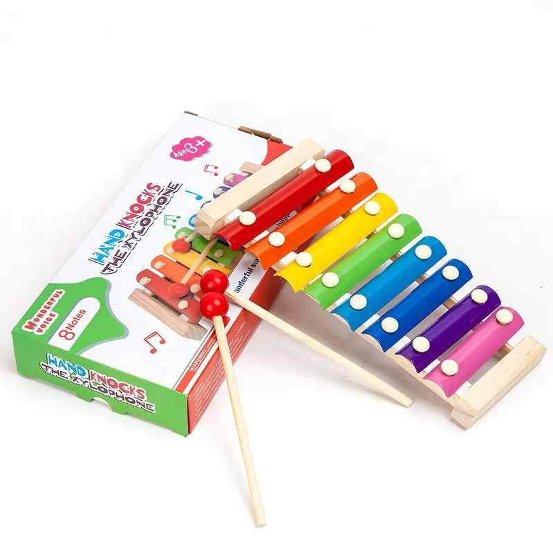Grosir Mainan Piano Gambang Oktaf Kayu Mainan Musik Pendidikan Awal Mainan Gambang Kayu