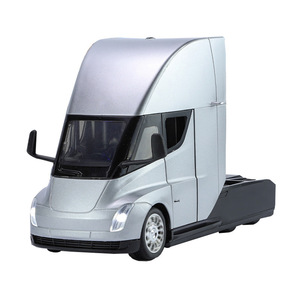 1: 24 Simulation SEMI Truck Head <strong>Model</strong> Sound Light Alloy Rebound Car Shock Absorber Front Wheel Steering Toy - Product Image 4