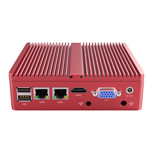 G30 Red N4000 3215U <strong>Embedded</strong> Mini Desktop Dual Land Fanless Industrial <strong>Computer</strong> Rugged 2Lan Ethernet 2.5Gb Lake-R Celeron - Product Image 2