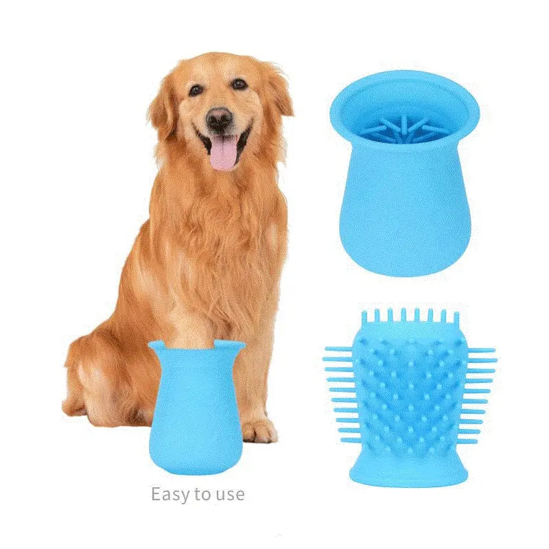 Lavare Pet Piede Clean Up Dog Grooming Sedia Bianca Accessori Guanti Per Gli Animali Domestici del Gatto Set Durevole Setola Professionale