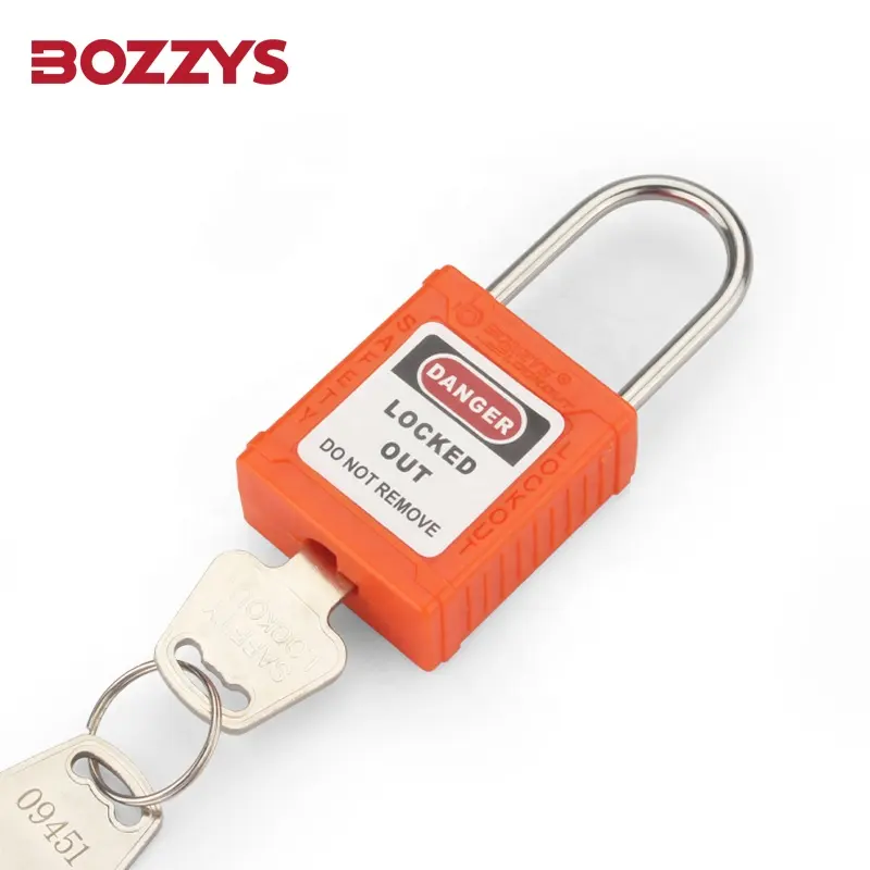 Bozzys an toàn ổ khóa phím chủ với cam Composite bìa và cách điện thép còng cho Lockout-tagout