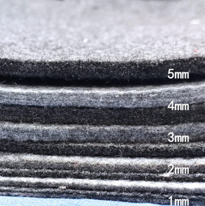4mm 5mm Polyester đen trắng xám Polyester cảm thấy CuộN needled không dệt fabricket - Product Image 2