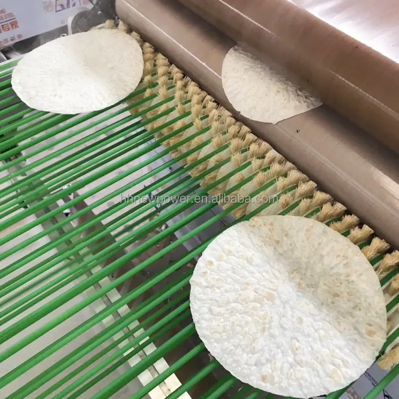Tortilha de farinha de trigo 5 ~ 40 cm máquina de fazer massa de pão plana árabe totalmente automática linha de produção