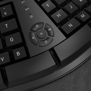 2.4G+BT Ergonomic <strong>Keyboard</strong> with Wrist Rest Dedicated Multimedia <strong>Function</strong> Keys Split Design <strong>Keyboard</strong> for <strong>Computer</strong> Notebook