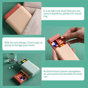 Tùy Chỉnh Nhựa Túi Kích Thước Hộp Thuốc Hình Chữ Nhật Du Lịch Bền Hộp Thuốc Với Ngày/Đêm Khoang Hộp Thuốc - Product Image 5