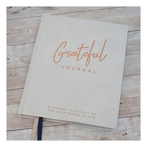 LABON Gratitude Journal Reflect Positive Things Gold Foil Goal Planner Affirmation Journal Notebook With Ribbon