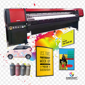 เครื่องพิมพ์ตัวทำละลายป้ายแบนเนอร์เครื่องพิมพ์ Konica 512i 4หัว Konica 1024i เครื่องพิมพ์ทำละลาย - Product Image 2