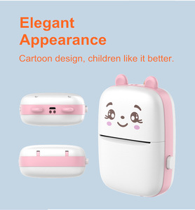 Trend 2023 kağıt fotoğraf çıkartmaları etiket cep sevimli Mini yazıcı BT kless baskı USB kablosuz yeni taşınabilir termal yazıcı - Product Image 5
