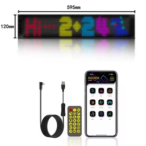 App-programmabile LED digitale matrice di luce pannello USB 5V auto cartello di bordo per la decorazione esterna di scorrimento del messaggio in ufficio - Product Image 1