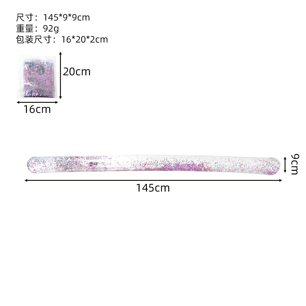 Rose red swim stick-fine sequins