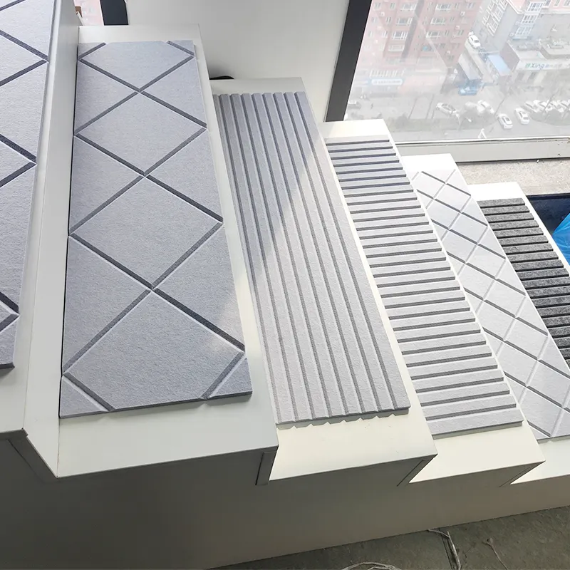Qianqiao esteira acústica autoadesiva personalizada, tapete absorvente para escada, reduzir o ruído da escada