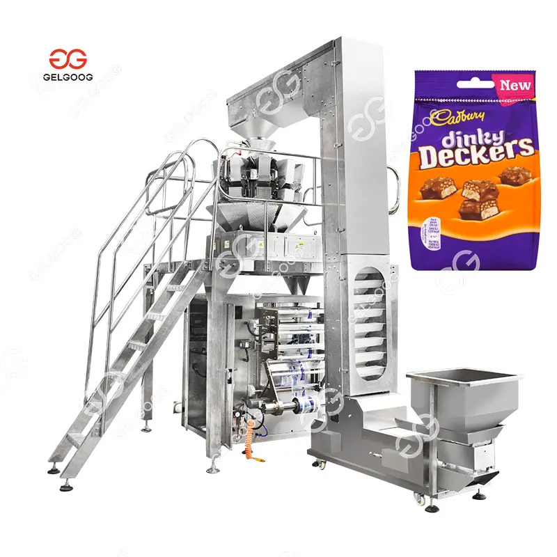 Máquina de embalaje para pesar Chocolate, café, dulces, frutos secos, dulces, aperitivos, Doypack