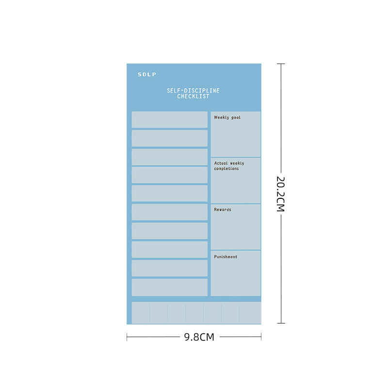 Blue English cardstock (13 sheets)
