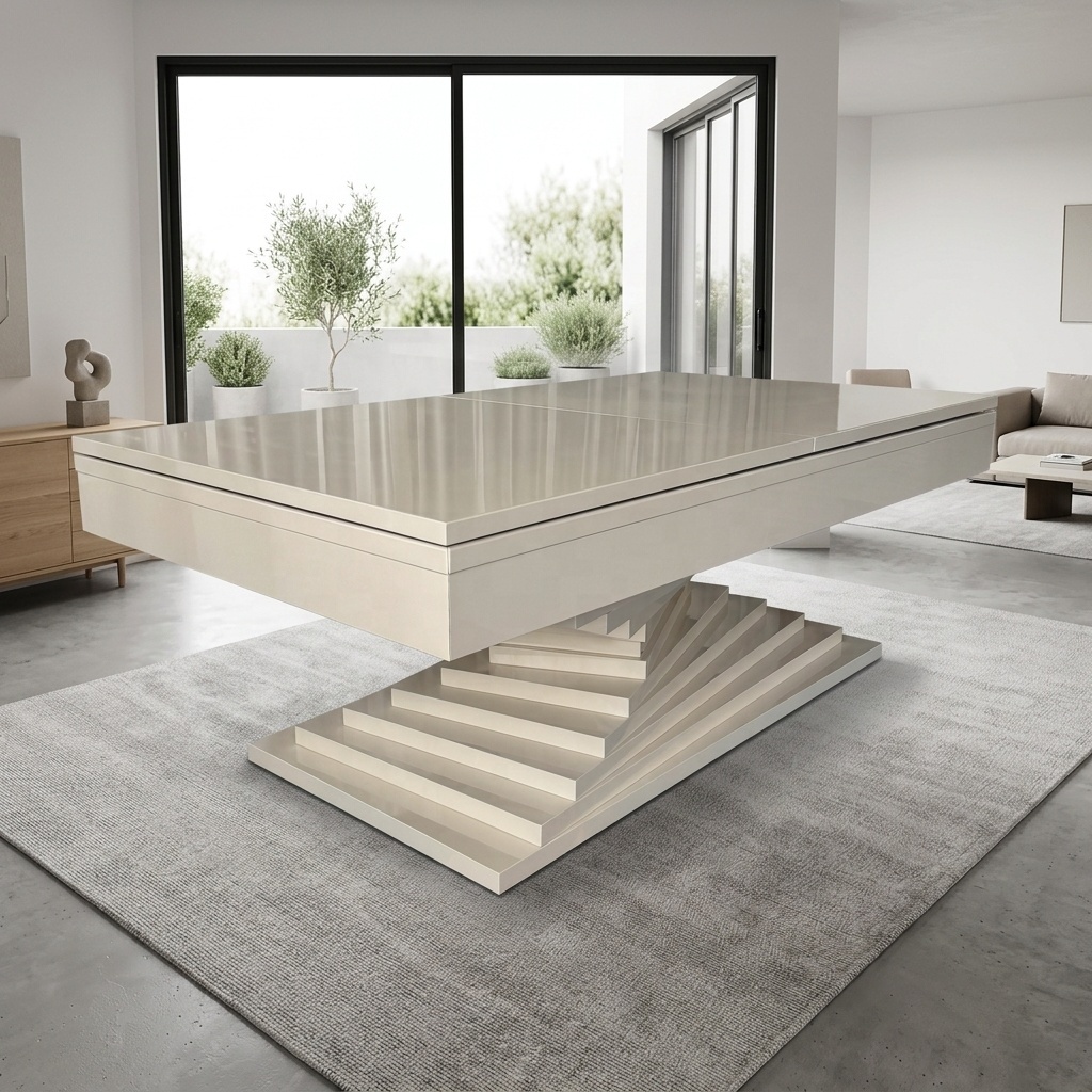 mesa de billar y tablero de comedor