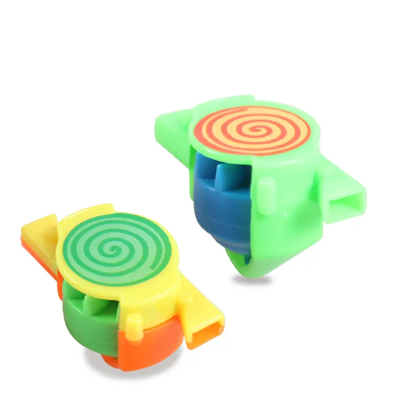 Nuevo artículo divertido juego de juguetes niños juguetes de alta calidad silbato spinning top