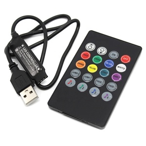 Set Controller RF Super sottile nero strisce luminose a LED colorate parti del ricevitore codici fissi kit Controller LED 20 tasti - Product Image 3