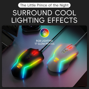 OEM Custom all'ingrosso di alta qualità cablata illuminazione ottica 7 tasti programmabile RGB Mouse 7200 DPI - Product Image 6