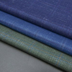 STOCK clásico estambre tela de lana merino traje italiano mezcla de tela 92% tela de lana para hombres trajes suaves y gruesos