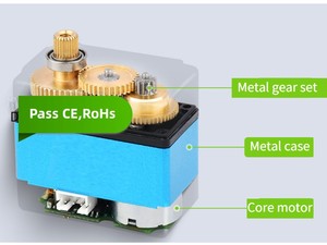 Оптовая продажа, интеллектуальное Программирование Raspberry Pi AI, робототехнический сервопривод с 20-килограммовым тормозом, пластмассовый Радиоуправляемый инструмент для зарядки вертолета - Product Image 3