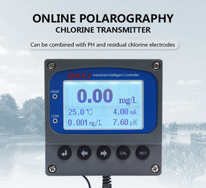 On-Line ฟรีคลอรีนควบคุม Ph เครื่องส่งสัญญาณกันน้ำอุตสาหกรรมที่เหลือคลอรีนมิเตอร์ทดสอบสำหรับน้ำดื่ม - Product Image 2