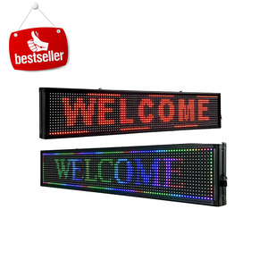 Scheda di scorrimento con Display a LED a colori P10 per interni per esterni personalizzati con Display a scorrimento a Led con messaggio programmabile Wifi - Product Image 1