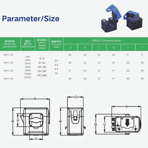 IOT 0-2000A Passive Wireless CT 5A/1A /1v <strong>Output</strong> Split Core <strong>Digital</strong> Multifunctional Current Transformer Online Current <strong>Sensor</strong> - Product Image 4