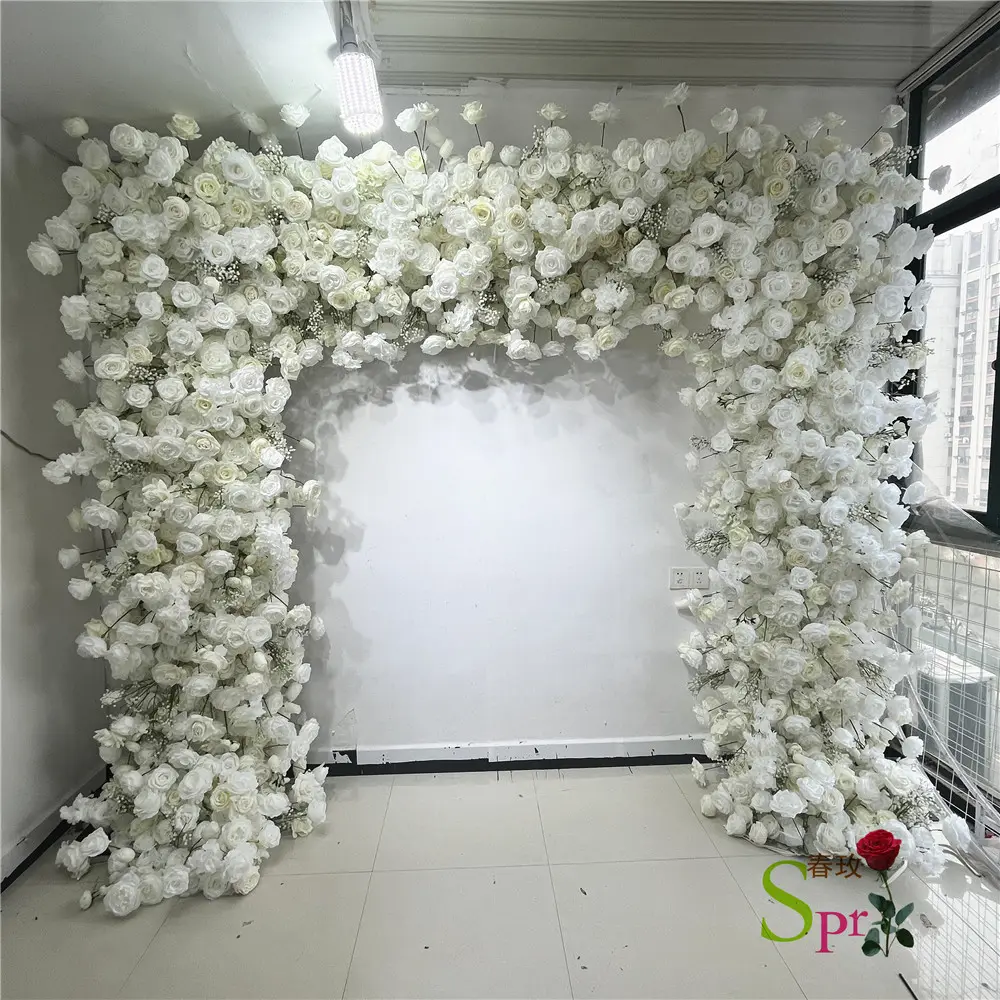 Sprr bouquet da sposa caldo di vendita artificiale decorativo fiore pannello murale per la decorazione di nozze