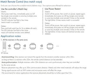 Impostazione della frequenza PWM V1-HP 250Hz 500Hz 2kHz 9kHz 12V 24V 36V 48V PUSH Dim 2.4G 1CH Controller a singolo colore LED Dimmer - Product Image 6