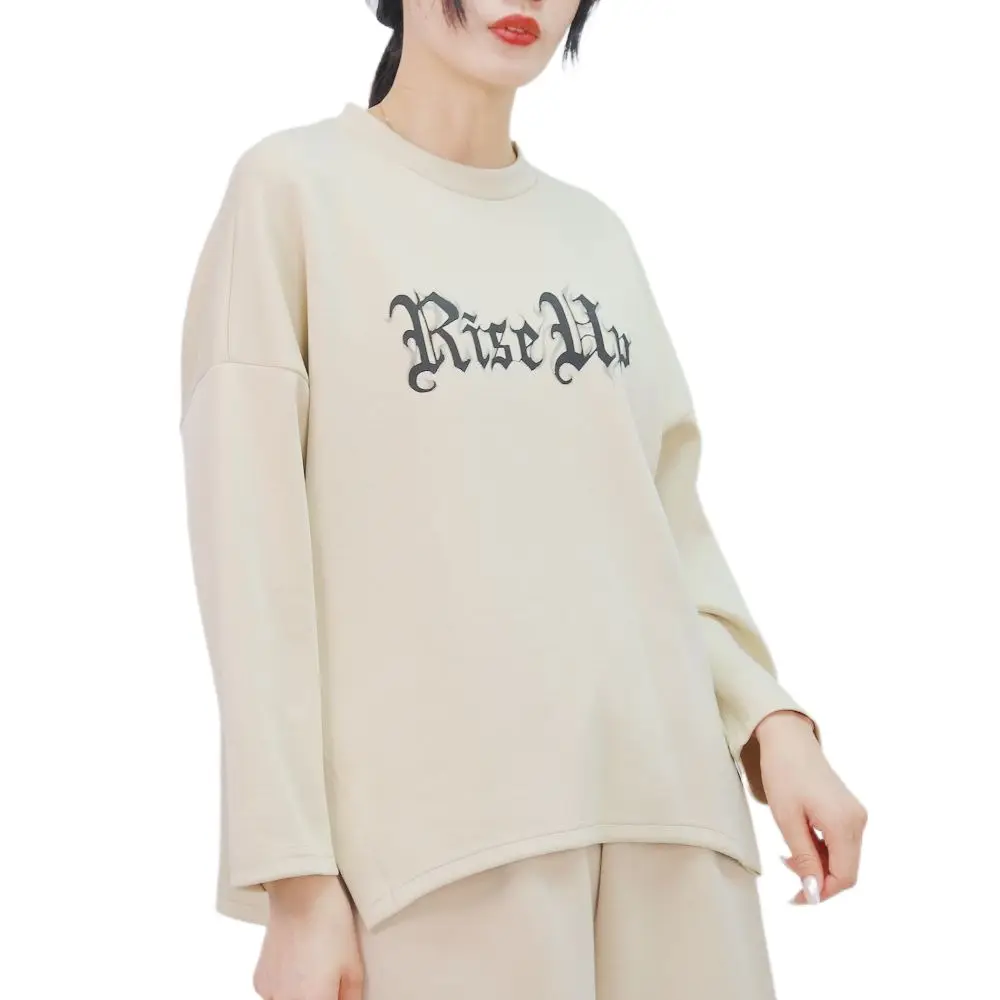 Venta al por mayor de alta calidad camiseta con cuentas Multi letra camiseta Linda ropa coreana para mujeres