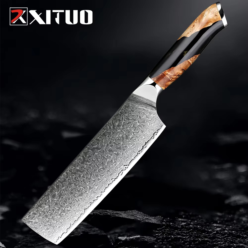 Nakiri en acier de Damas BKDM230510R6