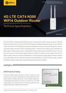 Plery R650 Popular 4G LTE Antena Router Inalámbrico Dispositivo de red al aire libre 4G Wifi Router con SIM y ranura para tarjeta Router Wifi - Product Image 6