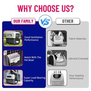 Büyük açık ulaşım PP plastik kedi köpek seyahat için evcil hayvan taşıyıcı moda hava sandık sepet kafes açık Pet seyahat ürünleri - Product Image 4