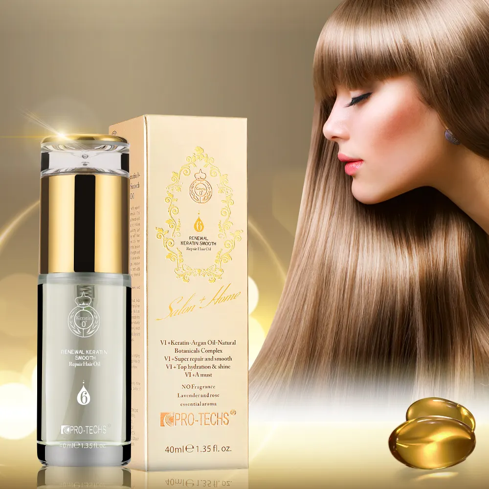 Etichetta personalizzata PRO-TECHS Cheratina 0 + Rinnovamento Dei Capelli Della Cheratina Liscio Riparazione Argan Olio Per Tutti I Tipi di Capelli