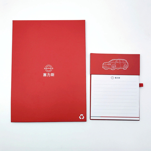 Bloc de notas de tapa dura al por mayor, juego de pegatinas de índice, papel de notas en blanco reciclable ecológico, Bloc de notas personalizado A5 A4 - Product Image 2