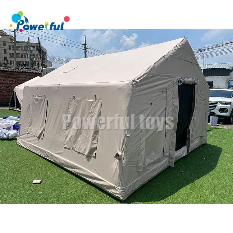 Outdoor Tenten Camping 3-4 Persoons Familie Camping Dak Tent Pilaar Opblaasbare Tent