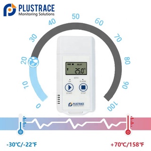 PLUSTRACE MTH Registrador de datos de temperatura y humedad portátil de uso múltiple para medicina.