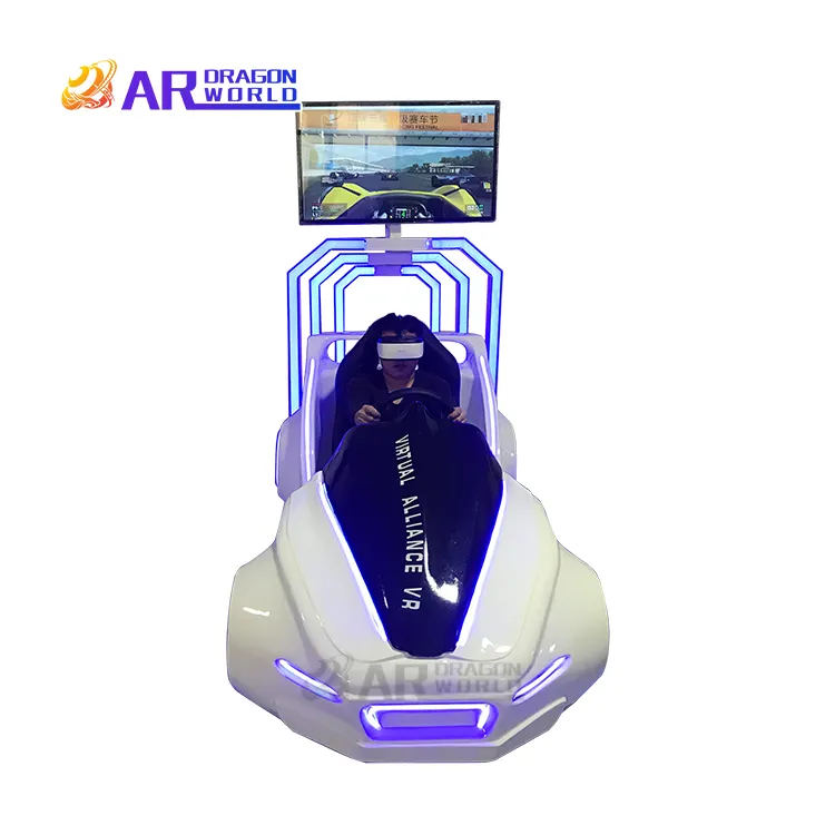 Kinh Doanh VR xe đua thực tế ảo Video Game Console lái Xe đua mô phỏng chuyển động 9D VR Máy
