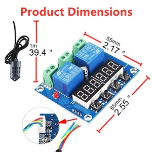 Módulo de Control de temperatura y humedad de XH-M452, pantalla Digital, salida Dual, tablero de Control automático de temperatura y humedad - Product Image 3