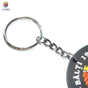 定制橡胶2D软pvc钥匙扣，塑料定制名称钥匙扣Pvc橡胶钥匙扣 - Product Image 5