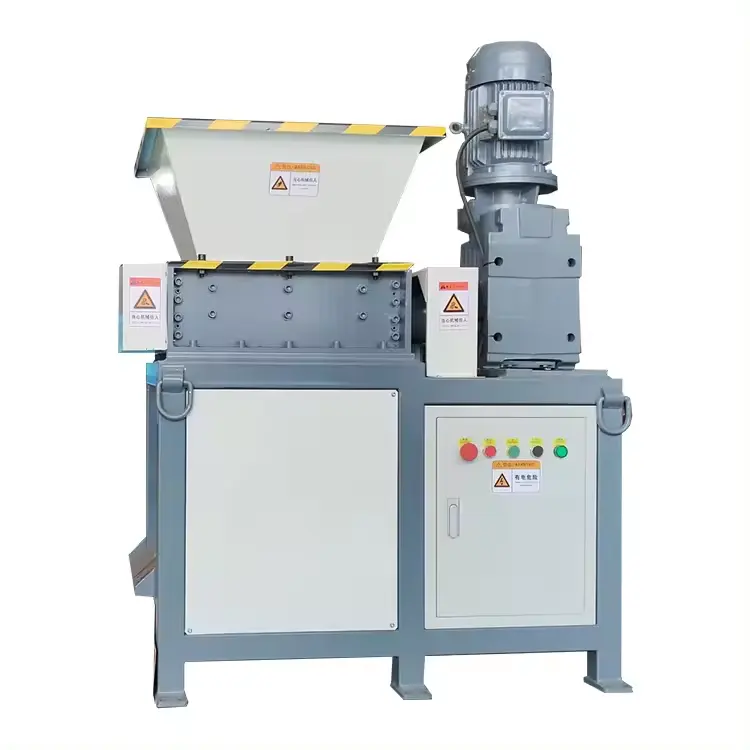 Plastic and Drink Cans Bottle Crusher Scrap Metal Plastic Shredder Machine Small Domestic Garbage Woven Bags Waste Fabrics