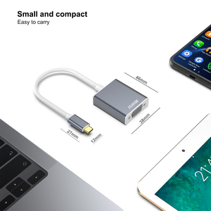 BENFEI USB C VGA adaptörü, Thunderbolt 3/4 VGA adaptörü alüminyum kare kasa - Product Image 4
