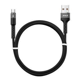 2025佳乐热销3A 1m尼龙快速充电电缆铝合金编织USB a至型日期电缆