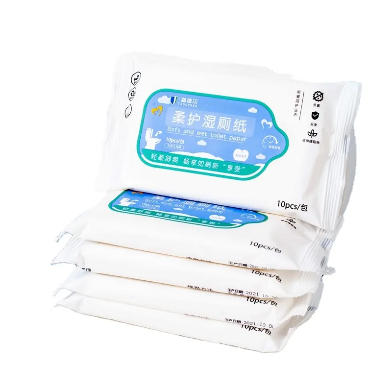 Toallitas húmedas biodegradables de bambú para bebé, toallitas desechables para asiento de inodoro, cuidado de la piel para niños y adultos